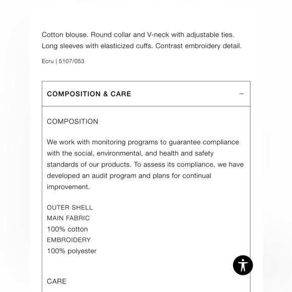 Zara embroidered blouse - Picture 8 of 8